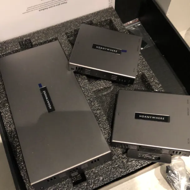 Distributing high-definition video across 8 screens with zero loss in picture quality.