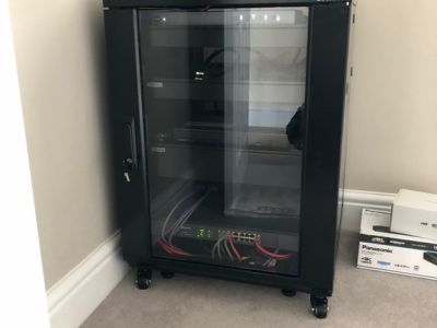 Home Network Installation Rackmount Cabinet to house all equipment